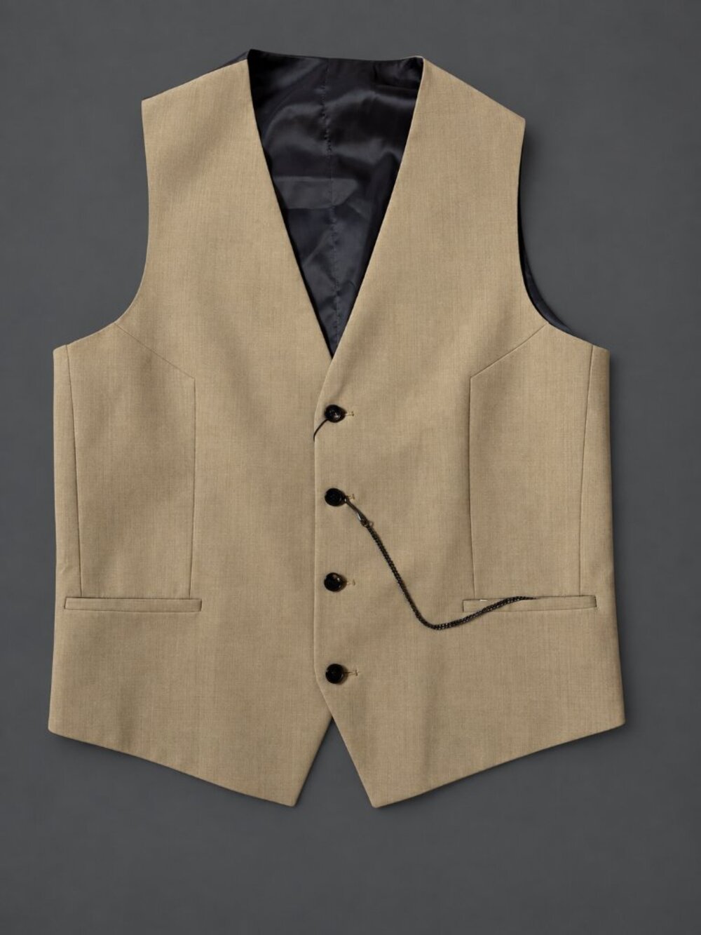 HUGO Extra Slim Fit Vest & Trousers Set – Beige – Size IT/FR 50 / US 40R